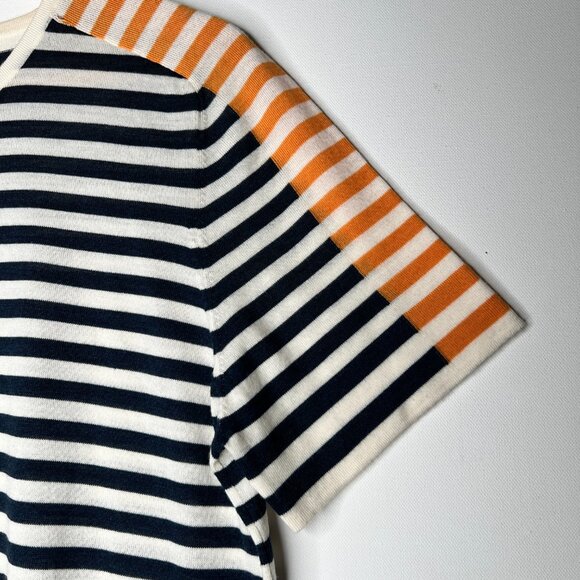 AKRIS PUNTO Elements Tricolor Stripe Top Sweater - Picture 3 of 7